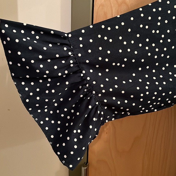 Forest Green Polka Dot Mini Swing Shift Dress - Size XXL - Picture 3 of 7